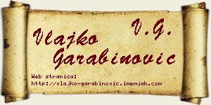 Vlajko Garabinović vizit kartica